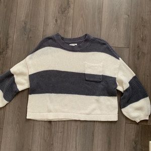 Striped knit sweater